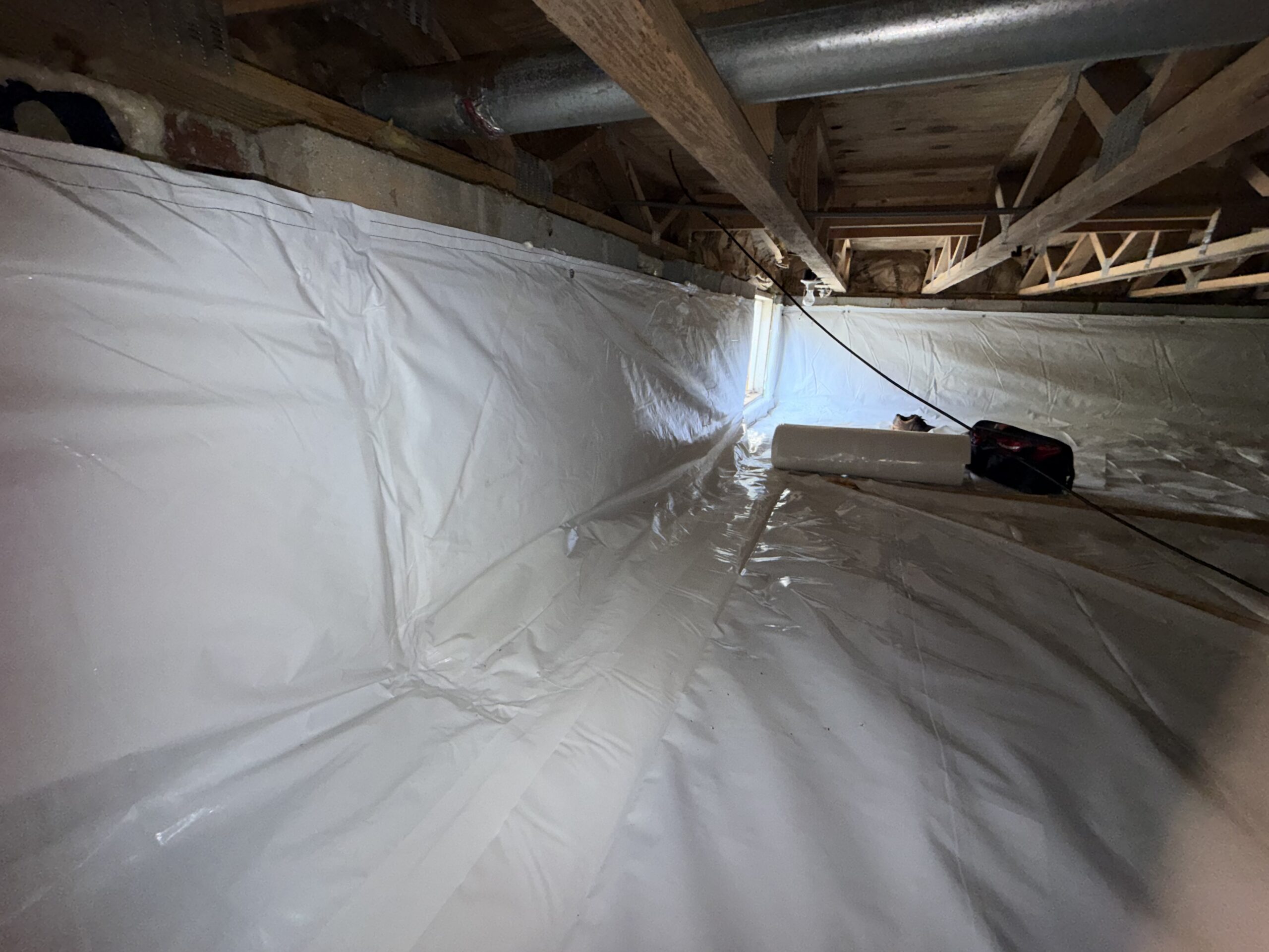 Finished crawlspace encapsulation detail