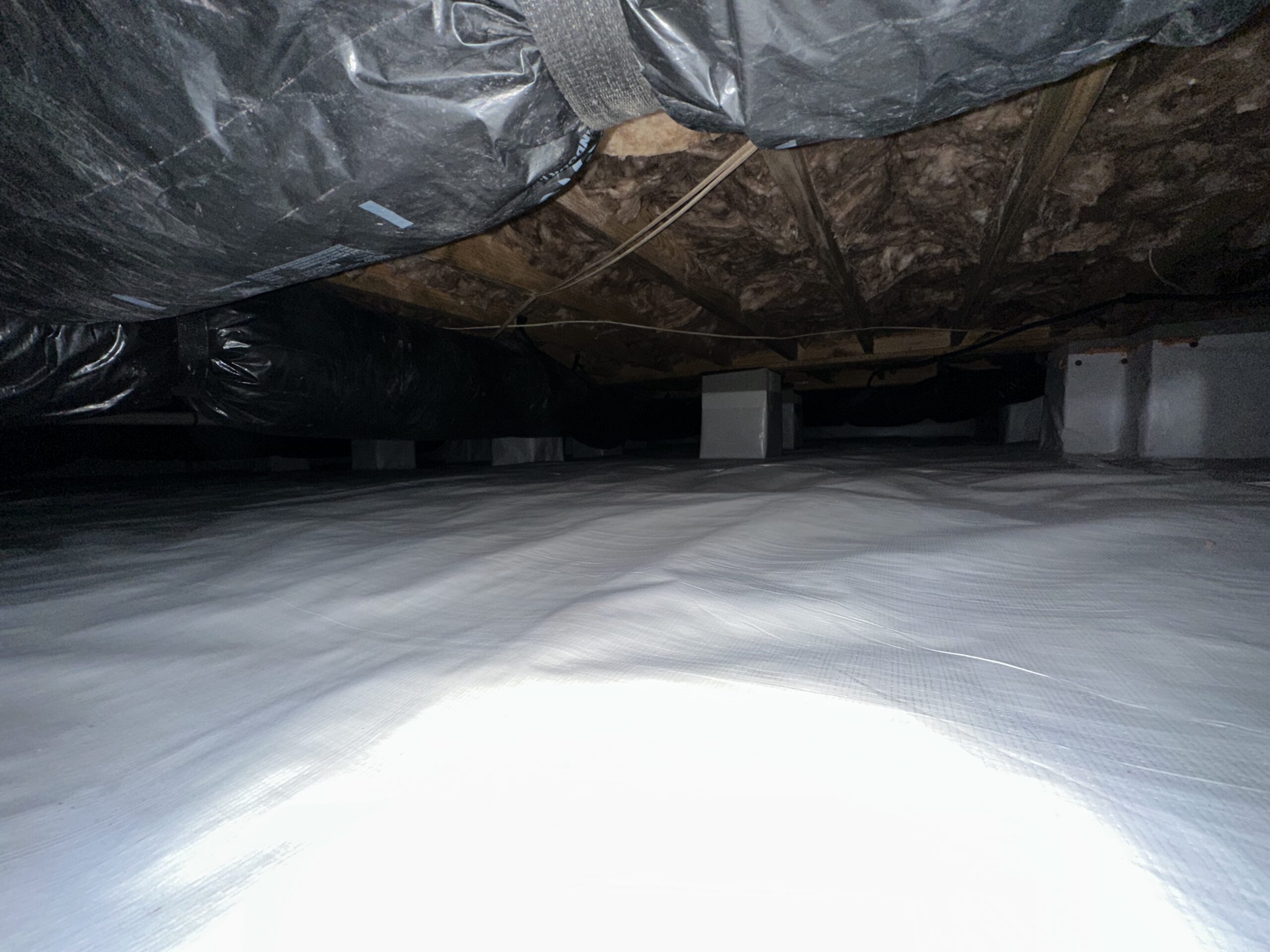 Finished crawlspace encapsulation project